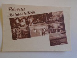D184942  Régi képeslap  -Balaton Balatonlelle  1950k