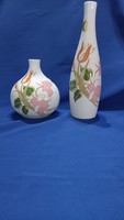 Arzberg flower patterned single-stranded vases