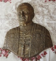 Bronze bust of a dignified church person