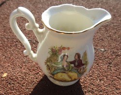 Jugoszláv barokk jelenetes tejszínes kiöntő