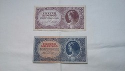 10000 - Ten thousand milpengő and b.-Pengő 1946.