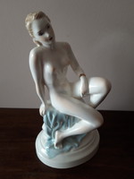 Rare collector donner gertrud granite ceramic nude figurine