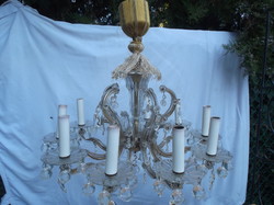 Crystal chandelier - old - 10 arms - maria theresia - 60 x 50 cm