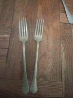 Two pieces of marked antique Berndorf silver-plated alpaca fork