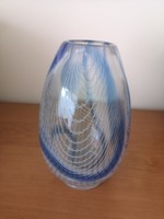 Csipke mintázatú nehéz üveg váza