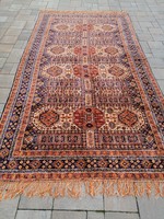 Beautiful caucasian patterned silk mokett tapestry bedspread in nice clean condition.