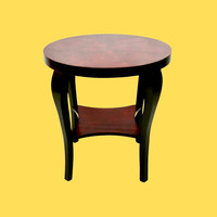 Classic streamlined coffee table - black-mahogany-
