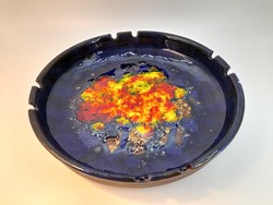 Városlőd majolica bowl with giant ash