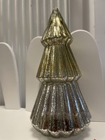 Nagyméretű üveg karácsonyi dísz asztali dísz