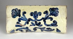1G324 Régi népi kályhacsempe erdély kalotaszegi kályha cserép 11.5 x 25 cm
