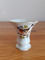 Herend porcelain rotschild patterned 7cm vase