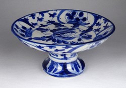 1G363 Régi kisméretű kék-fehér kínai porcelán kínáló tál
