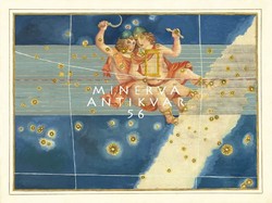 Gemini Ikrek csillagkép konstelláció csillagjegy horoszkóp Zodiákus REPRINT J.Bayer Uranometria 1625