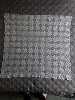 Machine crochet lace tablecloth 68 x 65 cm