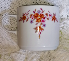 Retró, ritka virágmintás Alföldi csésze, bögre a nyolcvanas évekből