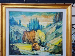 Zoltán Gedeon - autumn landscape - (collection of 18 paintings) - (1922) - Transylvania