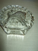 Glass bull leaf weight table decoration