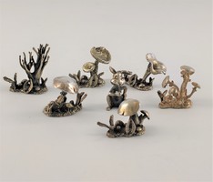 Ezüst erdei kollekció 106 g kisnyuszival, gombákkal
