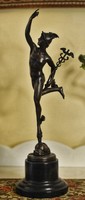 A copy of the bronze statue of Hermes Giambologna