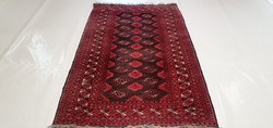 Türkmén kondozi gyapjúból készült 110x180 kézi csomózású gyapjú perzsa szőnyeg OF_011