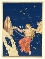 Andromeda constellation constellation sky map Greek mythology reprint j.Bayer uranometry 1625