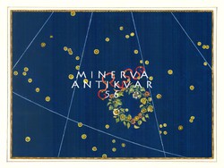 Corona borealis Északi Korona csillagkép konstelláció égbolt térkép REPRINT J.Bayer Uranometria 1625