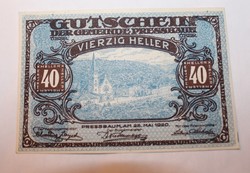 Régi utalvány 1920. Ausztria 3.4