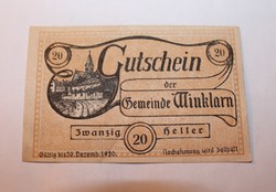 Régi utalvány 1920. Ausztria 4.1