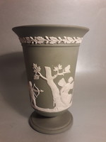 Wedgewood mid century marked porcelain chalice relief with biblical scene