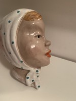 Art deco female wall mask