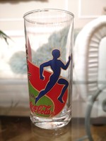 Rare, Atlanta 1996 Olympic coca-cola glass, 14 x 6 cm