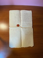 Pecsétes dokumentum 1845-ből