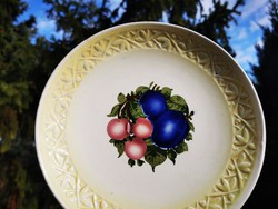 Antique fruity granite bowl