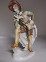 Cyrano de Bergerac - Jelzett Herendi porcelán Egy forintról