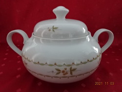 Lowland porcelain vegetable bowl, rare pattern, top diameter 14 cm. He has! Jókai.