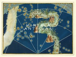 Eridanus Vízöntő égi folyó csillagkép csillagászat görög mitológia REPRINT J.Bayer Uranometria 1625