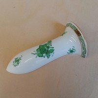 Herendi fali váza zöld Ap mintával