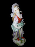 Ludwigsburg porcelain figurine - peasant girl