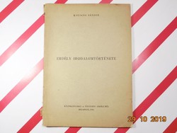 Sándor Kozocsa: the literary history of Transylvania - a special print from historical Transylvania
