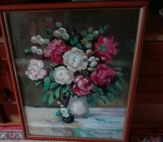 HARANGOZO MIKLOS: Punkosdi rozsa 50 x  40 cm