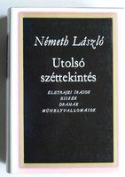 Last review, László Németh 1980, book in good condition