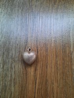 925 ezüst szív alakú domború medál