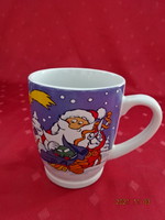 German porcelain glass with milka inscription and Santa Claus. He has! Jókai.