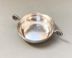 Polish silver wine tasting bowl.