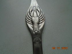 Seafood cutlery embossed with crab pattern rostfrei germany trident mark