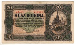 20 korona 1920 2. sorszám között pont nélkül
