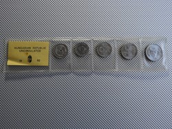 1992 fóliás fillér forgalmi sor UNC érmékkel