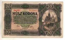20 korona 1920 1. sorszám között pont nélkül
