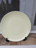 Yellow 28.5 Cm large flat plate serving roasted, peasant decoration