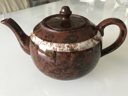 Retro urban majolica coffee or tea pot
